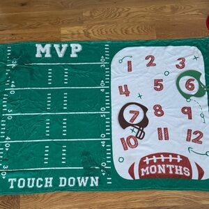Green MVP Baby Milestone Blanket